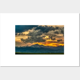 Cloud Kisses Longs Peak Posters and Art